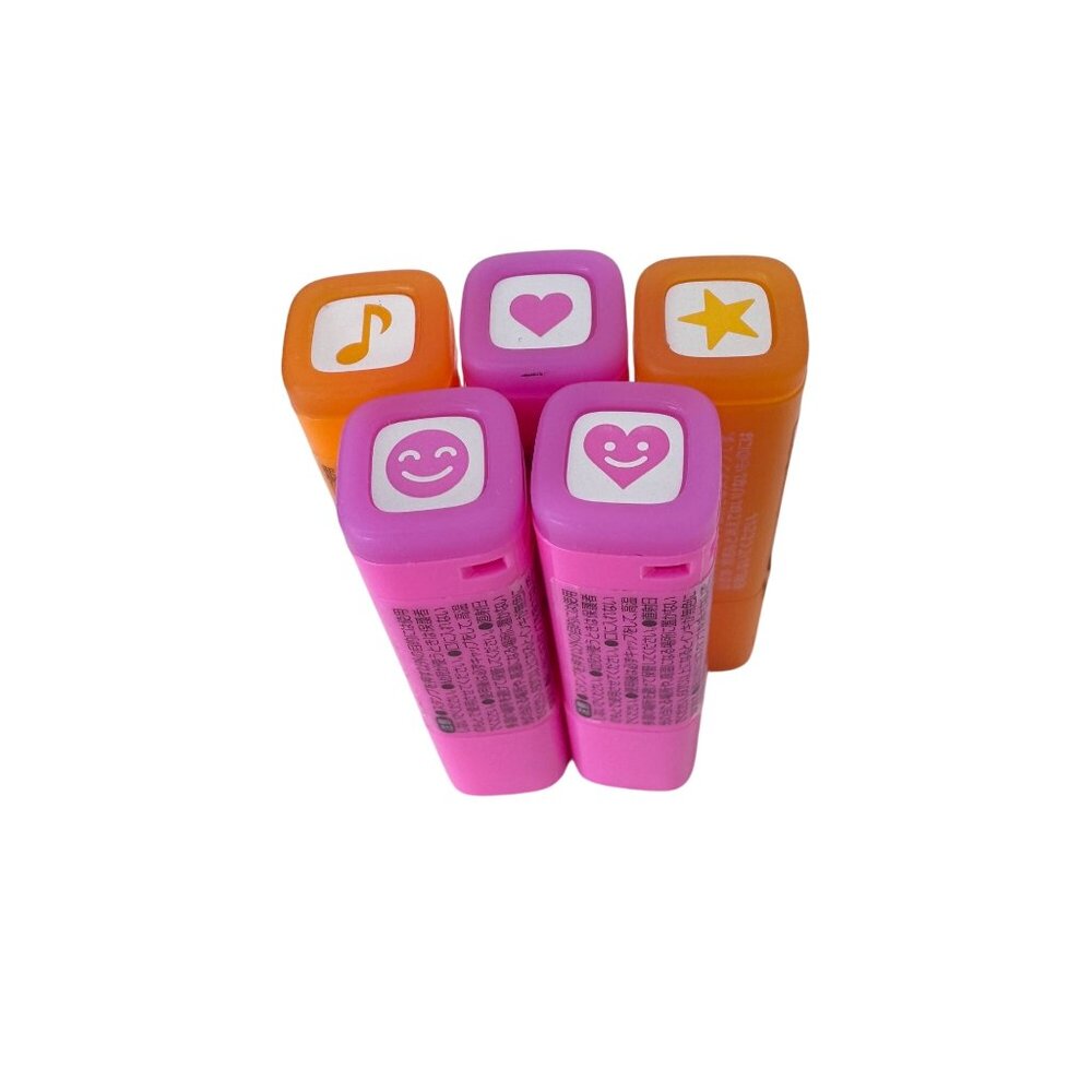 Five Japanese Pilot Frixion‎ Erasable Stamps Notebook Diary Schedule Stationary